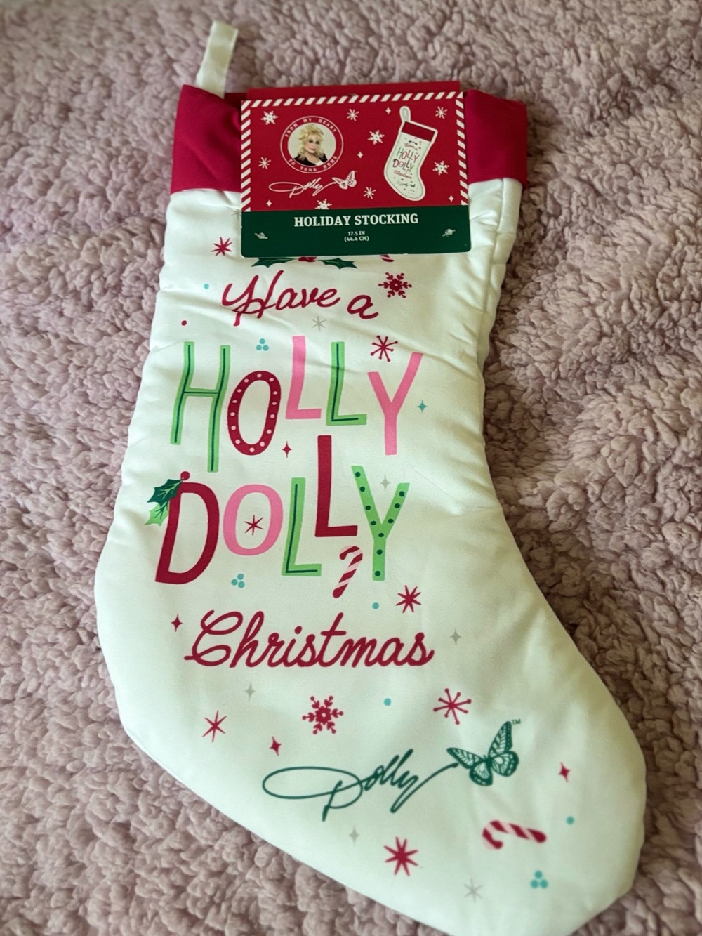Holly Dolly Christmas stocking
NWT